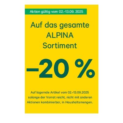-20% Auf das gesamte ALPINA Sortiment BayWa