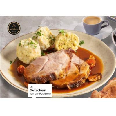 Promotion Bild von Hütthalers Hofkultur Schweinebraten je 6€ XXXLutz