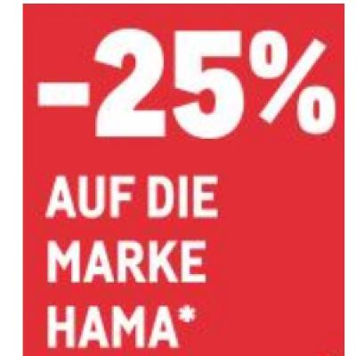 -25% AUF DIE MARKE HAMA METRO