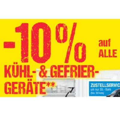 Promotion Bild von -10% auf ALLE KÜHL- & GEFRIERGERÄTE Maximarkt