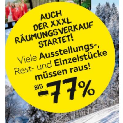 Viele Ausstellungs-, Rest- und Einzelstücke müssen raus! BIS -77% XXXLutz