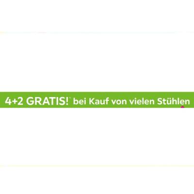 4+2 GRATIS! bei Kauf von vielen Stühlen mömax