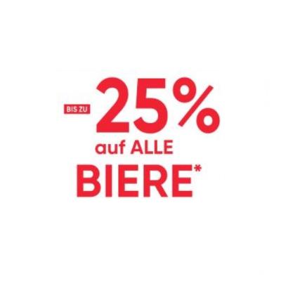 BIS ZU -25% auf ALLE BIERE Maximarkt