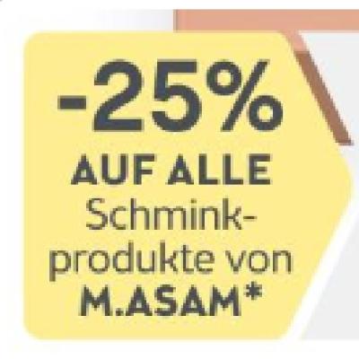 Promotion Bild von -25% AUF ALLE Schminkprodukte von M. ASAM BIPA