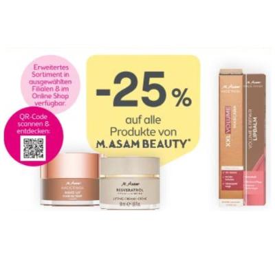 Promotion Bild von -25% AUF ALLE Produkte von M. ASAM BEAUTY BIPA