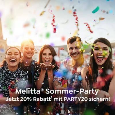 Promotion Bild von Sommerparty bei Melitta: 20% Rabatt¹ auf das Sortiment