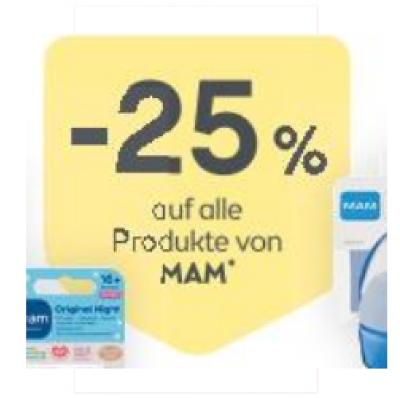 -25% auf alle Produkte von MAM BIPA
