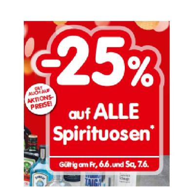 Promotion Bild von -25% auf ALLE Spirituosen INTERSPAR