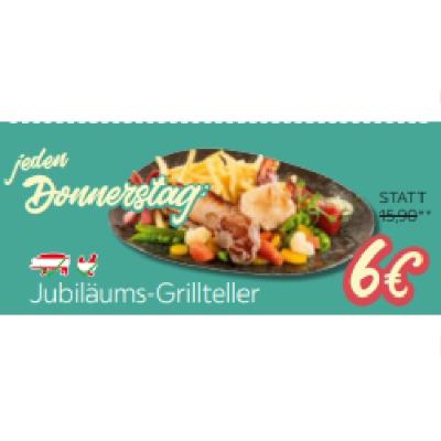 Jubiläums-Grillteller je 6 € XXXLutz