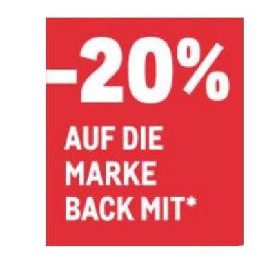 -20% AUF DIE MARKE BACK MIT METRO