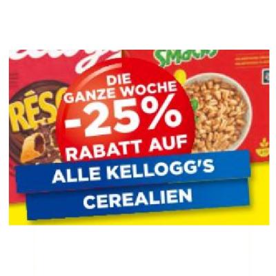 Promotion Bild von DIE GANZE WOCHE -25% RABATT AUF ALLE KELLOGG'S CEREALIEN Unimarkt