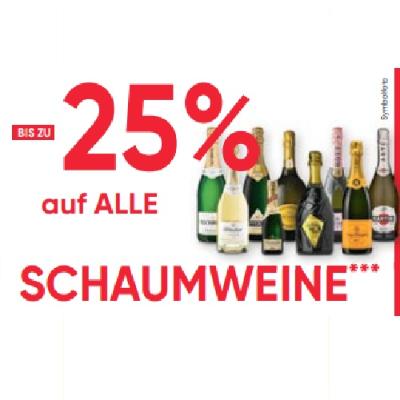 BIS ZU -25% auf ALLE SCHAUMWEINE Maximarkt