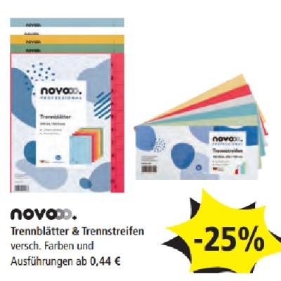 novooo Trennblätter & Trennstreifen -25% PAGRO & LIBRO