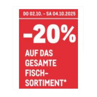 -20% AUF DAS GESAMTE FISCHSORTIMENT METRO