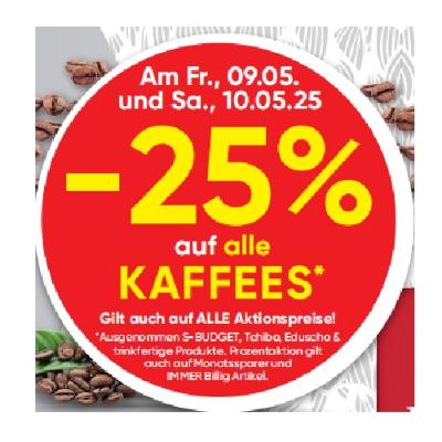 Promotion Bild von -25% auf alle KAFFEES SPAR Gourmet