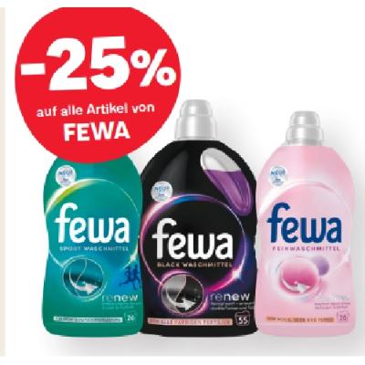 -25% auf alle Artikel von FEWA MPREIS