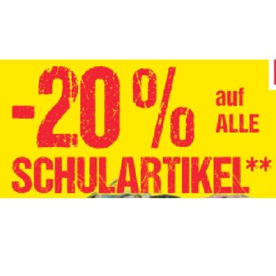 Bild von -20% auf ALLE SCHULARTIKEL Maximarkt
