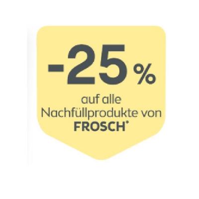 Promotion Bild von -25% auf alle Nachfüllprodukte von FROSCH BIPA