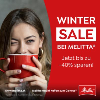 Winter Sale Aktion bis zu -40% sparen im Melitta® Online Shop
