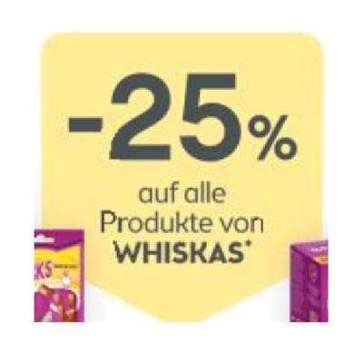 Promotion Bild von -25% auf alle Produkte von WHISKAS BIPA