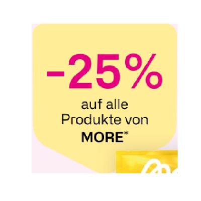 -25% auf alle Produkte von MORE BIPA