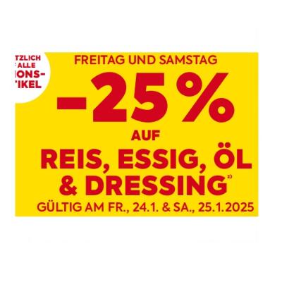 Bild von -25% AUF REIS, ESSIG, ÖL & DRESSING BILLA