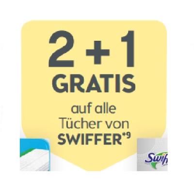 2+1 GRATIS auf alle Tücher von SWIFFER BIPA