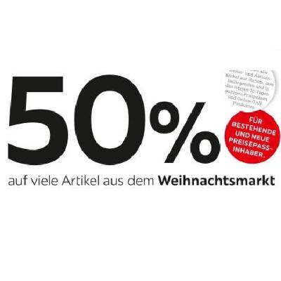 Promotion Bild von 50% auf viele Artikel aus dem Weihnachtsmarkt XXXLutz