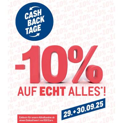 CASH BACK TAGE -10% auf ALLES* METRO