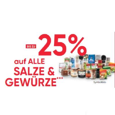 BIS ZU -25% auf ALLE SALZE & GEWÜRZE Maximarkt