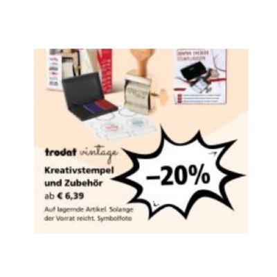 Promotion Bild von -20% TRODAT VINTAGE KREATIV STEMPEL & ZUBEHÖR PAGRO DISKONT