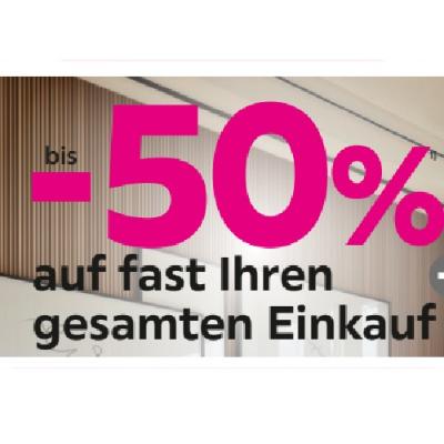bis -50% auf fast Ihren gesamten Einkauf mömax