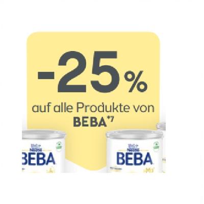 -25% auf alle Produkte von BEBA BIPA