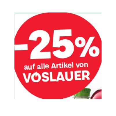-25% auf alle Artikel von VÖSLAUER MPREIS