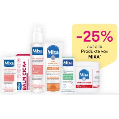 -25% auf alle Produkte von MIXA BIPA