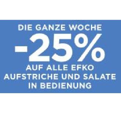 Promotion Bild von DIE GANZE WOCHE -25% AUF ALLE EFKO AUFSTRICHE UND SALATE IN BEDIENUNG Unimarkt