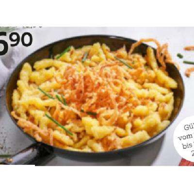 Käsespätzle je 6.90€ XXXLutz