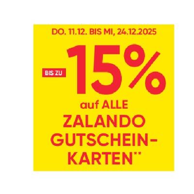 BIS ZU -15% auf ALLE ZALANDO GUTSCHEINKARTEN Maximarkt