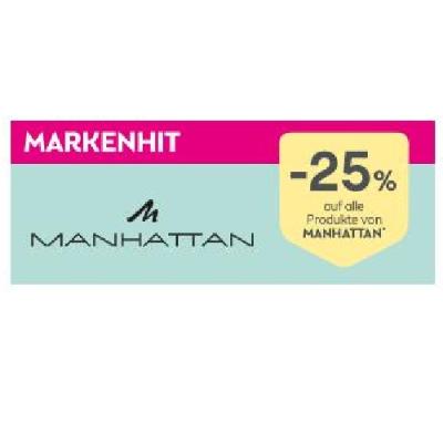 Promotion Bild von -25% auf alle Produkte von MANHATTAN BIPA