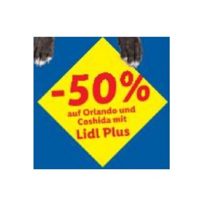 -50% auf Orlando und Coshida mit Lidl Plus Lidl
