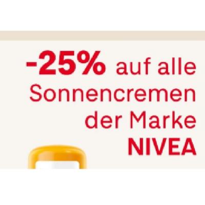 Promotion Bild von -25% auf alle Sonnencremen der Marke NIVEA MPREIS