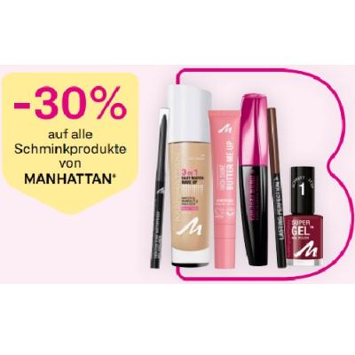 -30% auf alle Schminkprodukte von MANHATTAN BIPA
