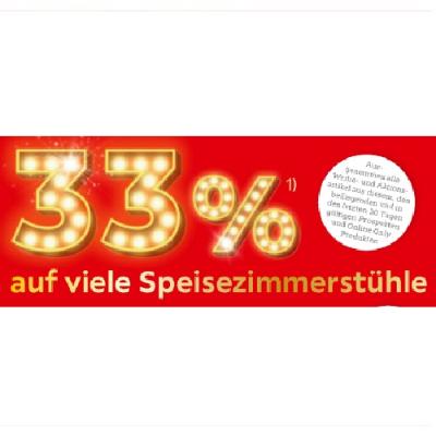 33% auf viele Speisezimmerstühle XXXLutz
