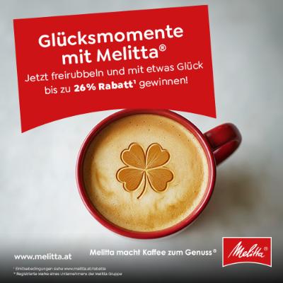 20% sparen: Glücksmomente im Melitta® Online Shop