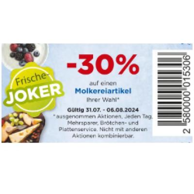 Promotion Bild von -30% auf einen Molkereiartikel Ihrer Wahl Unimarkt