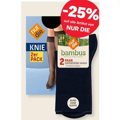 -25% auf alle Artikel von NUR DIE MPREIS