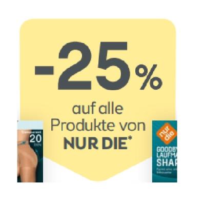 -25% auf alle Produkte von NUR DIE BIPA