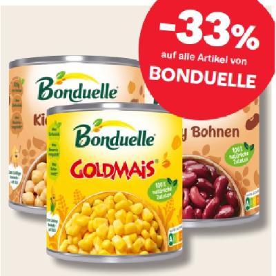 -33% auf alle Artikel von BONDUELLE MPREIS