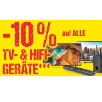 Promotion Bild von -10% auf ALLE TV- & HIFI-GERÄTE Maximarkt
