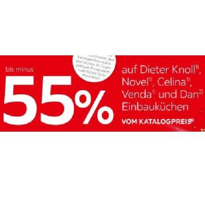 Promotion Bild von bis minus 55% auf Dieter Knoll, Novel, Celina, Venda und Dan Einbauküchen VOM KATALOGPREIS XXXLutz